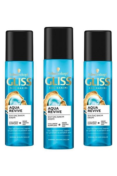 Gliss Aqua Revive Moisturizing Liquid Conditioner with Hyaluron and Seaweed 200 ml