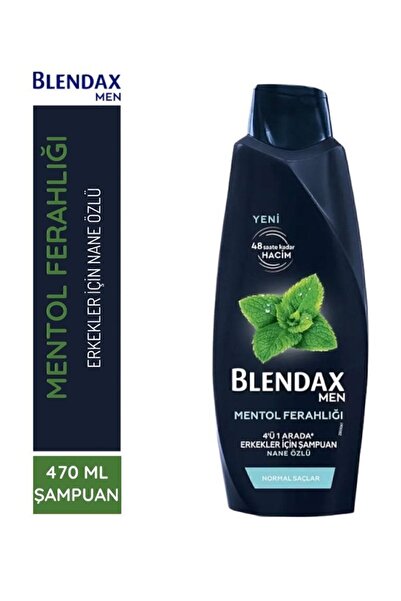 Blendax Menthol Freshness Mint Extract 470 ml Shampoo for Men – Fresh Effect,...