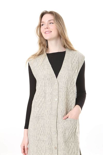 Lamierra Knitwear Harttuş Long Vest