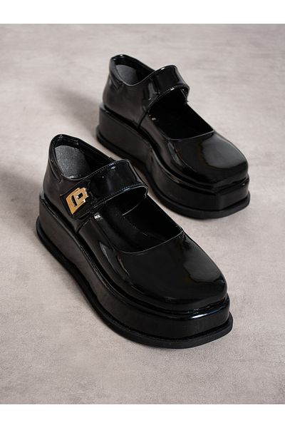 Alemdar Shoes Лачена черна дамска мокасина