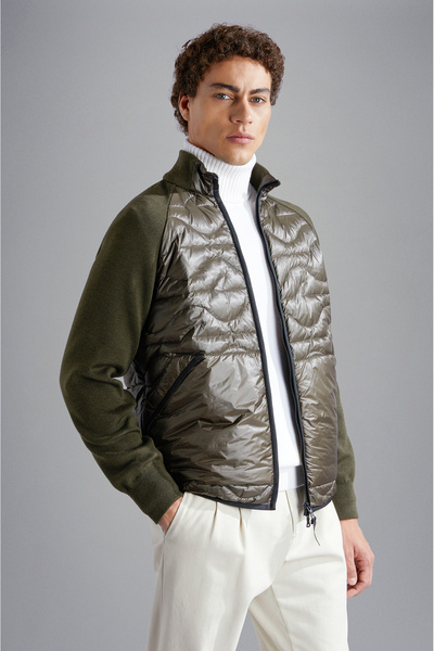 PAUL&SHARK بلوفر رجالي من الصوف الدائري بسحاب