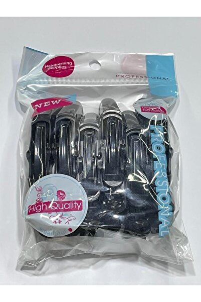 DünyaKozmetik Σετ κλιπ μαλλιών 6 τεμαχίων - Μαύρο