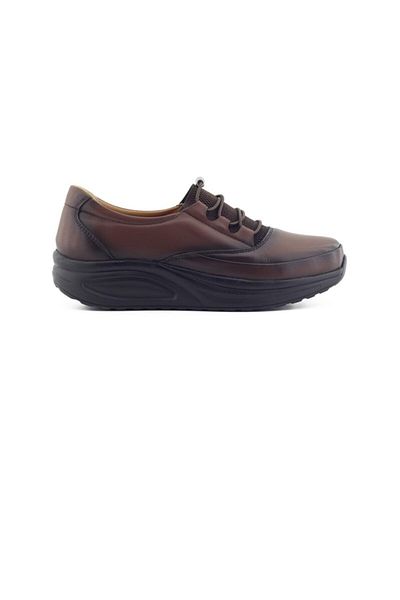 Barmea 855 Women's Brown Orthopedic Heel Spur Lightweight Walking Shoes