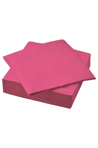 IKEA Pembe Peçete Fantastisk Bright Pink 40x40 - 1 Paket
