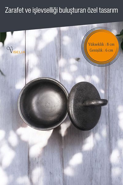 Viselia Cutie de bijuterii cu capac - Organizator de bijuterii de culoare antică argintie Model 7