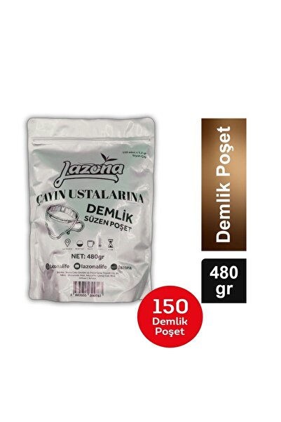 Lazona Demlik Poşet Çay 150 Adet Klasik Siyah Altınbaş Lezzeti