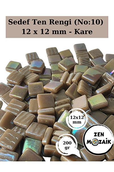 Zen Mozaik Sanatsal Mozaik Çalışmalarınız için 12x 12 mm Kare - Sedefli  Cam ...