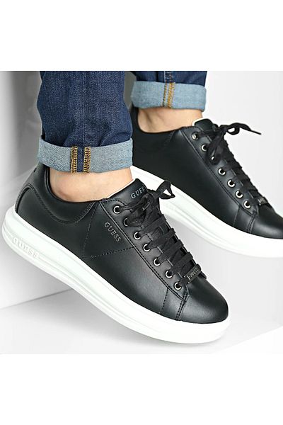 Guess Vibo Men's Leather Sneakers - Fm5vı9ele12 Model
