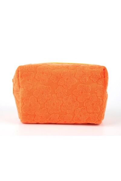 Miniso Yaz Renkleri Serisi Çiçek Dokulu Peluş Kalemlik (Turuncu)