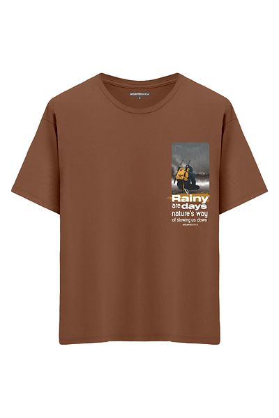 Mounte Bianca Unisex Rainy Day - Μπλουζάκι Oversize