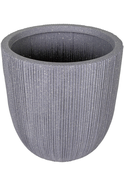 Herdekora Oval İç ve Dış Mekan Saksı Gri Küçük Boy 31x31x31,5 Cm.