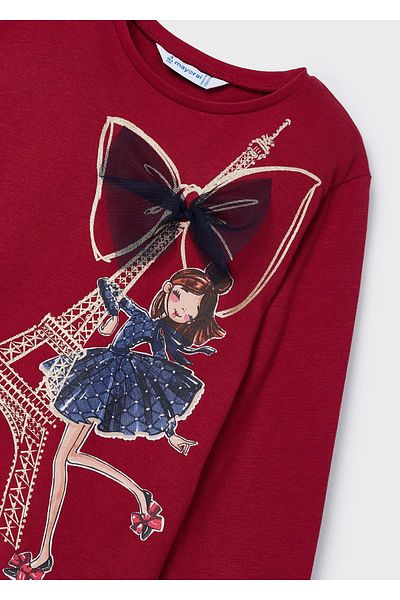 MAYORAL Red Girl's Sweatshirt