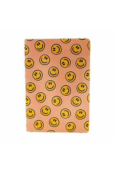 PALTO TASARIM Diary Design Unlined Notebook - with Smile Face, A5 Size