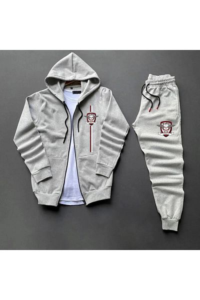 Pisa Art Rapid Bucharest - 3 Thread Zippered Jacket and Sweatpants Set