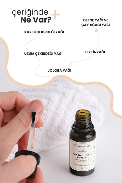 Bade Natural Tırnak Ve Tırnak Eti Besleyici Ve Güçlendirici Bakım Yağı %100 Doğal