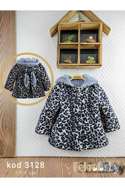 FEKRA BABY Plush Hooded Coat for Baby Girl
