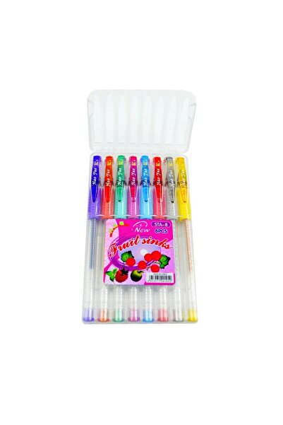 Linea Simli Jel Kalem 8 Renk 1.0 mm (STA-8)