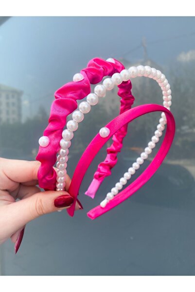 CSR AKSESUAR Set coroană din satin și piatră