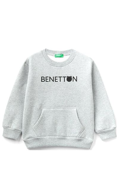 United Colors of Benetton Суичър кенгуру за момче 3EB5G10BA