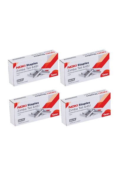 Noki Large Staple No:24/6 1000 Pieces X 4 Pack