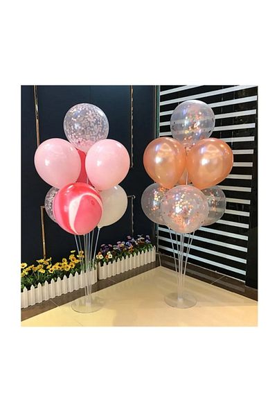 Happy Toys 7-Piece Transparent Balloon Decoration Apparatus and Gift - 7 Balloons
