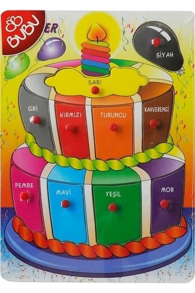 Bubu Wooden Puzzle Colors 30X21 5 X 0.8 cm