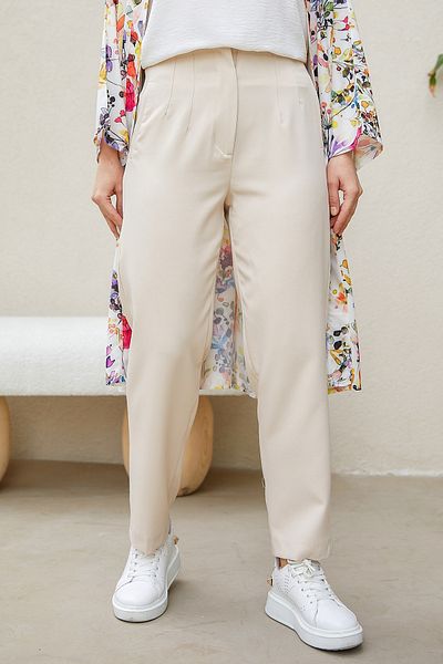 Gizce Tiya Beige Trousers
