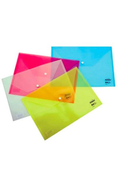 Umix Envelope File with Snap Fasteners U1120 Packing of 10 Pieces