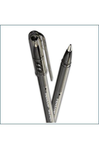 Pensan My-pen 1.0 Mm Black Ballpoint Pen 12 Pieces