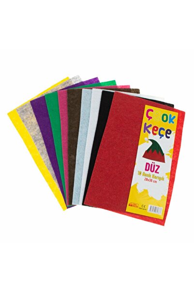 Genel Markalar Çook Keçe Düz 20x30 10 Lu Karışık Renk