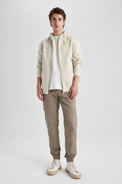 DeFacto Φούτερ με μαλακή γούνινη κουκούλα - Regular Fit X8331az23au