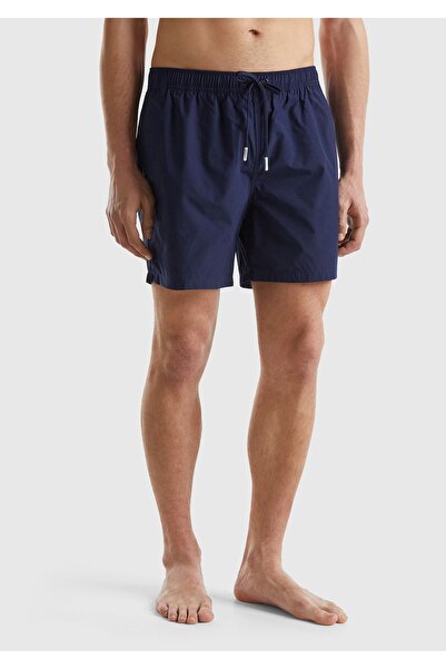 United Colors of Benetton Erkek Koyu Lacivert Önü Logo İşlemeli Yama Cepli Be...