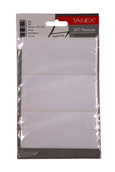 Tanex Λευκή ετικέτα 100×48 mm - Ofc-124