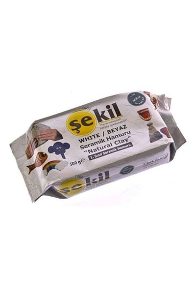 Şekil 500gr White Ceramic Dough Clay Dough 1st Class