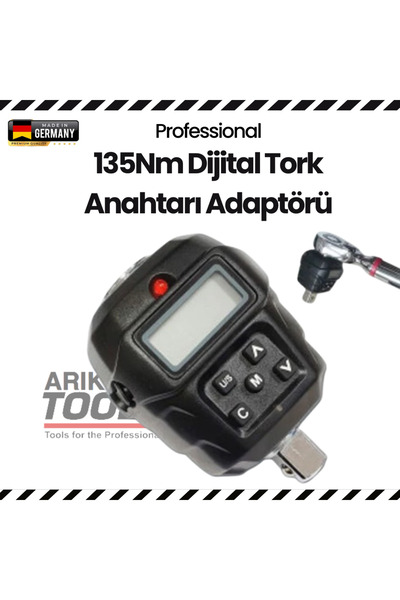 ARIKTOOLS 135Nm Dijital Tork Anahtarı Adaptörü GERMANY
