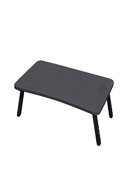 interGO Gri Renkli Laptop Katlanabilir Yatak Koltuk Üstü Kahvaltı Bilgisayar Sehpası - Antrasit Gri