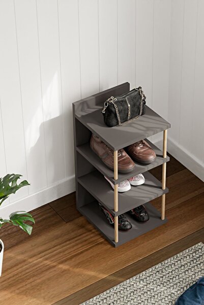 interGO Çok Amaçlı 4 Raflı Ayakkabılık, Banyo, Mutfak Düzenleyici Organizer