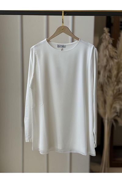 EFRAZE Black Chiffon Long Sleeve Combed Cotton Underwear 4433