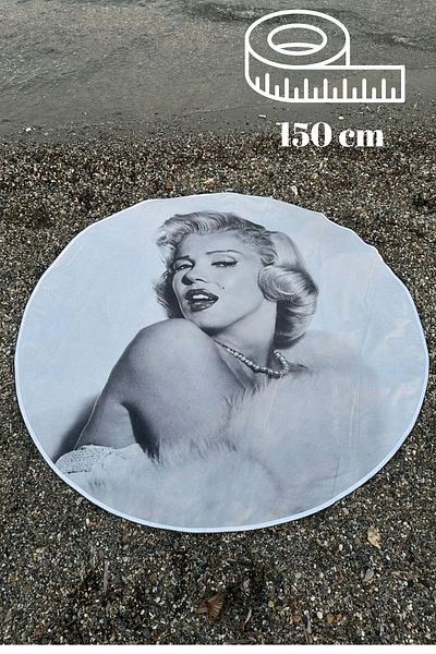 Beyzateks Tekstil 150 Cm Round Beach and Camping Picnic Blanket