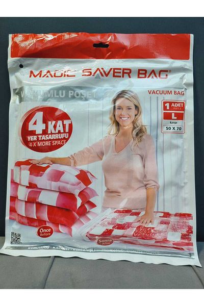 Lider MAGNESİA Lider Magnesia Vacuum Poset قطعة واحدة - L 50*70 سم 4 طبقات موفرة للمساحة