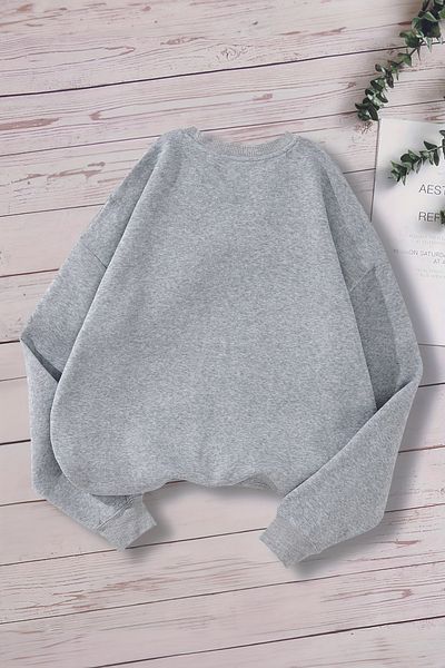 MYADA Детски суитшърт с качулка Trend Fantastic Oversize - с принт на скелет и букви 14594