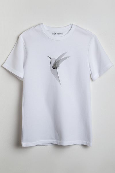 SM Satranç Medya Μπλουζάκι Unisex Bird Shadow Printed
