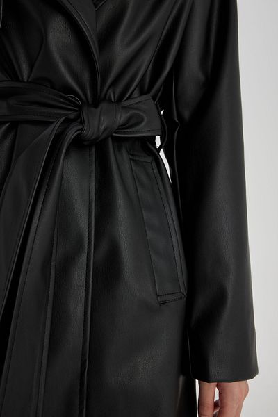 DeFacto Trenchcoat aus Kunstleder mit normaler Passform