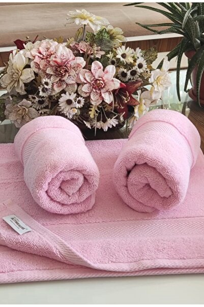 Altınbaşak (3.Lü Set) Çeyizlik Süper Soft Pembem Lüx Cotton 45x70cm. İhraç Malı El ve Yüz Havlusu (%100 pamuk)