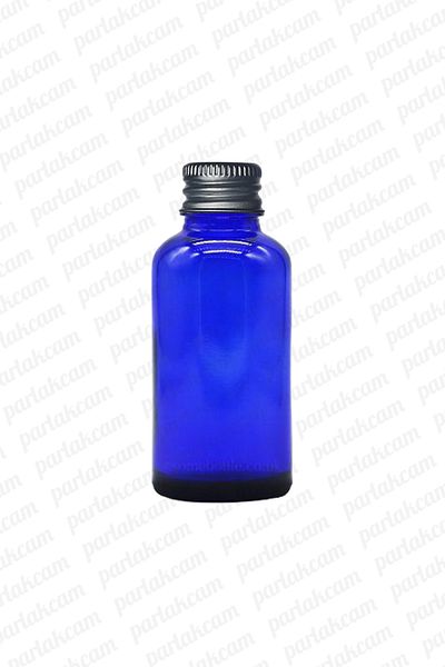 parlakcam Blue Essence Cologne Bottle - Silver Cap, 30ml, 1 Piece