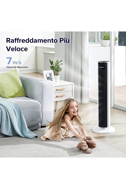 Levoit Uzaktan Kumandalı LEVOİT Fan Kulesi 92 CM, Özel, Güçlü Soğutma Fanı Sessiz