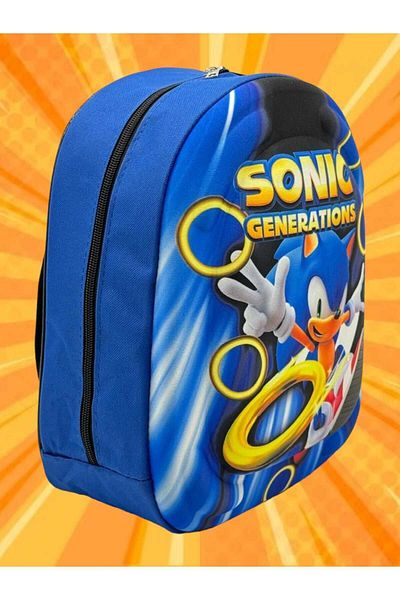 Tezzgelsin Rucsac Sonic pentru copii de 3-6 ani pentru grădiniță - țesătură Eva în relief 5D