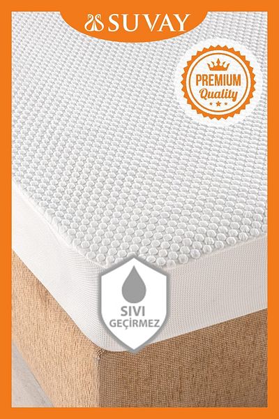 SUVAY Premium Ultra Soft White Mattress Cover - Liquid Proof, Single/double, Full Edge Mattress Protector