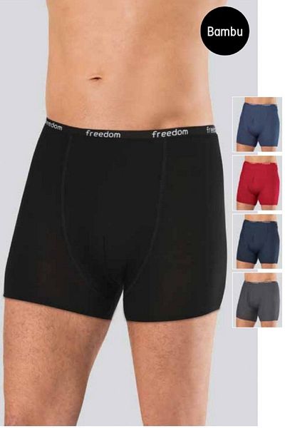 Anıt 5 τεμάχια μονόχρωμο Lycra Bamboo Ανδρικό Boxer 96% Bamboo 4% Lycra
