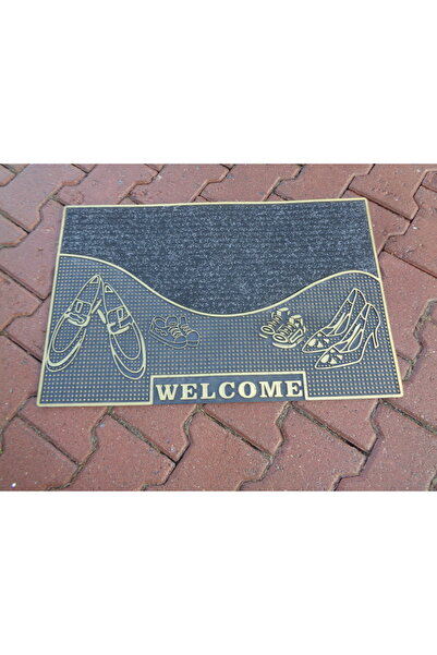 ŞAHMERDANOĞLU ŞAHMERDANOĞLU 45X70  Kaymaz Taban, Hoşgeldiniz Yazılı, Yıkanabi...